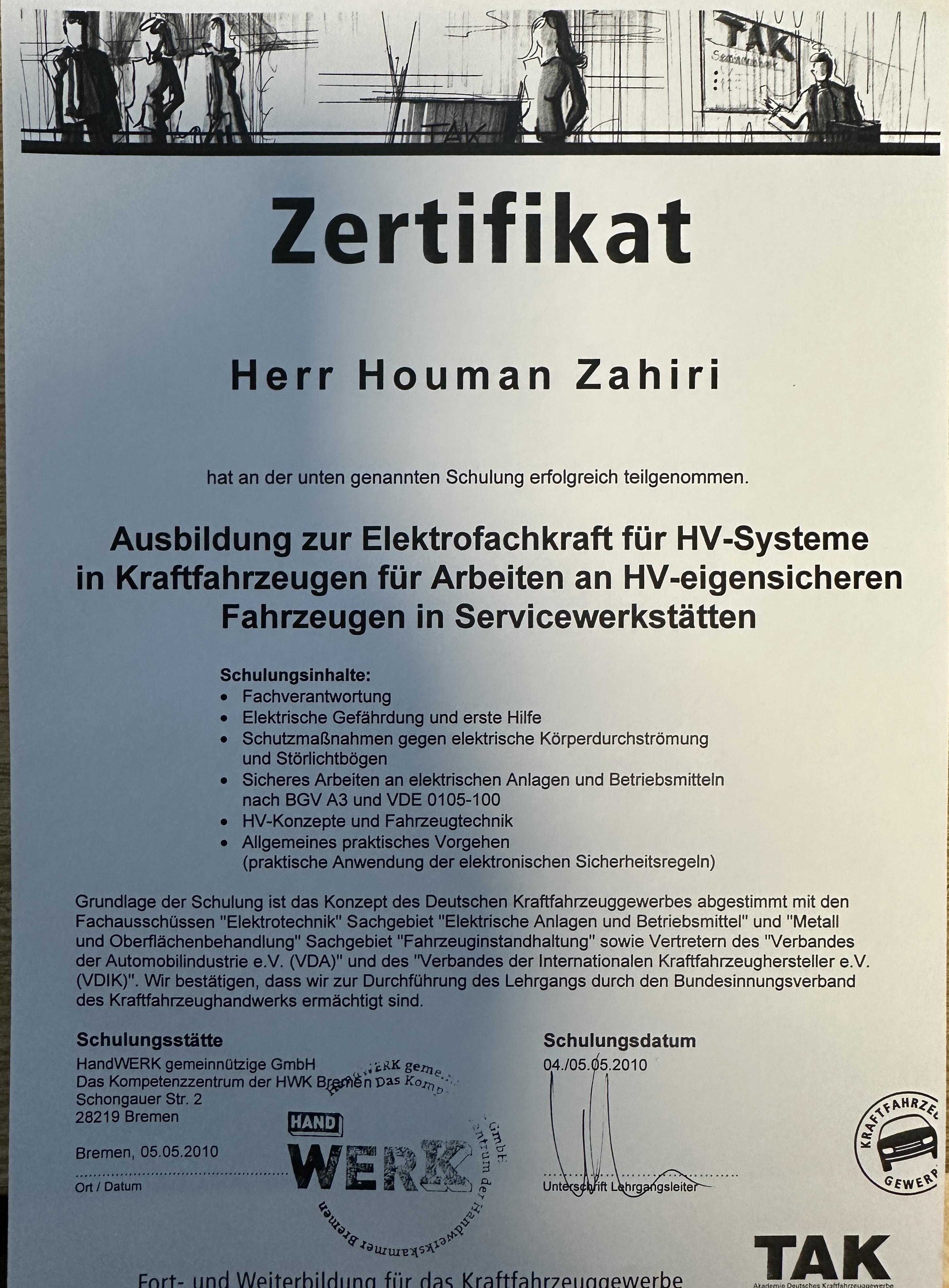 Zertifikat