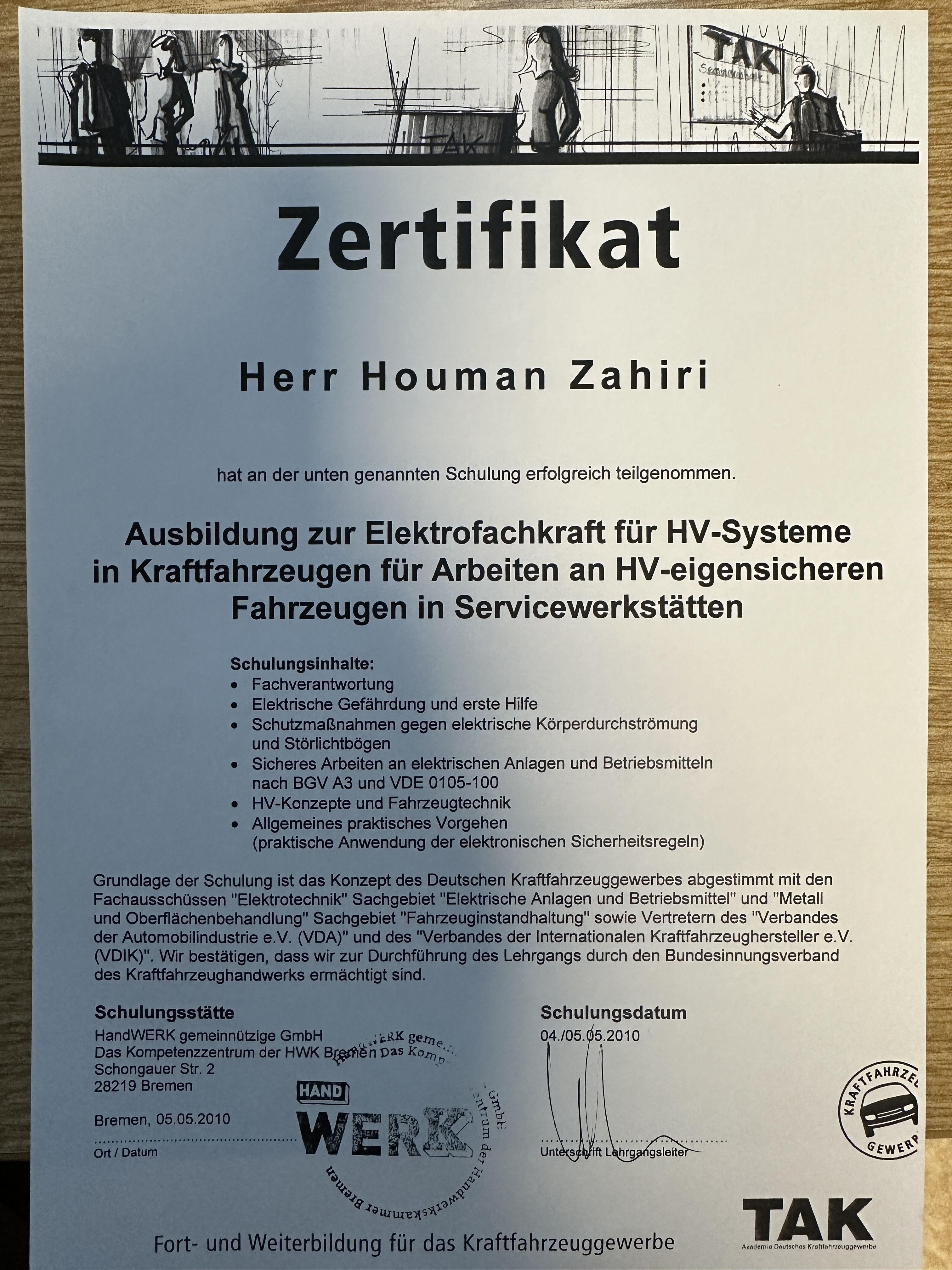 Zertifikat